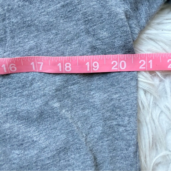 Vintage Y2K Style Harvard Heather Gray T-Shirt Slubby Slouchy Patches Collegiate - Picture 9 of 10